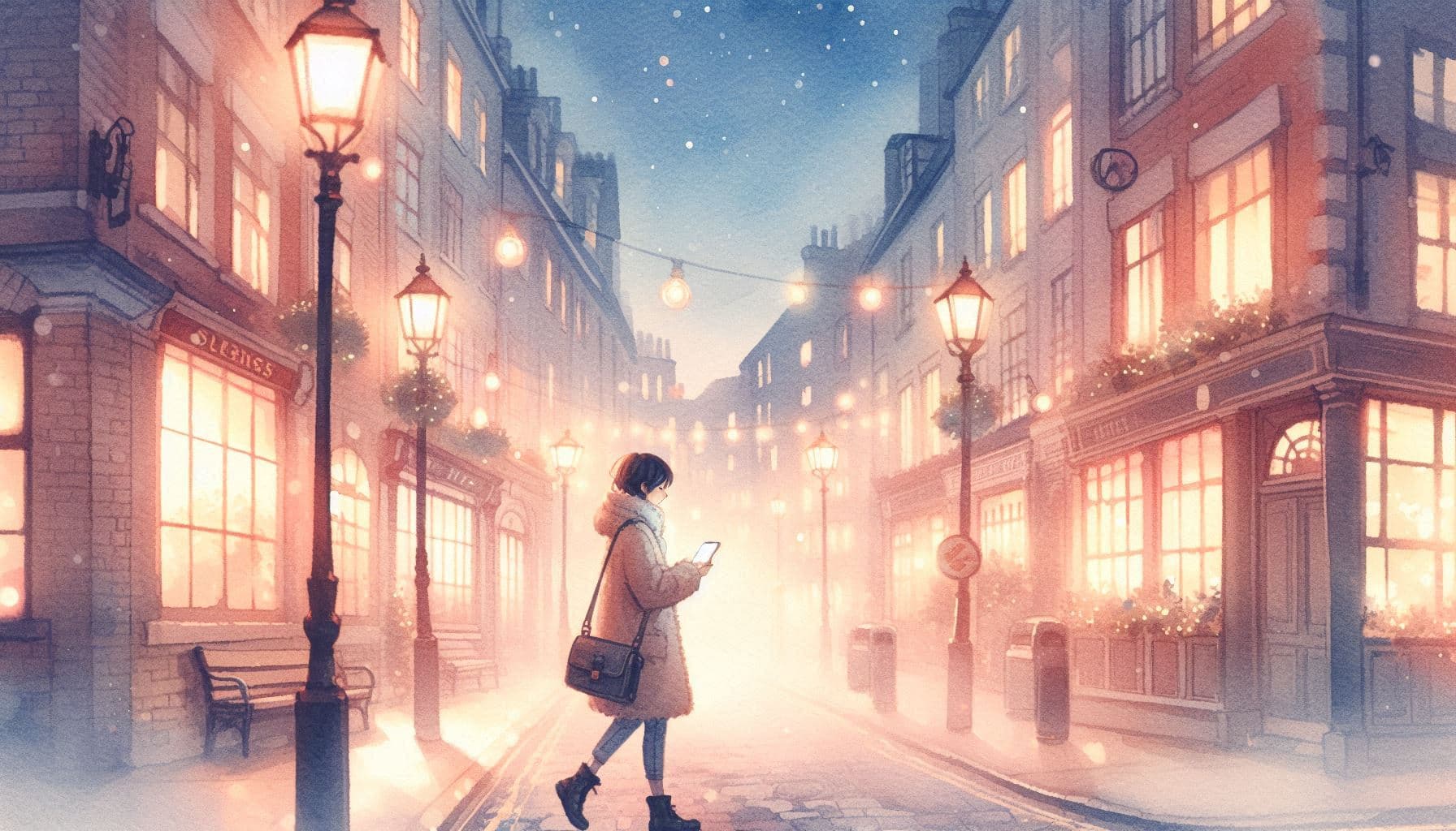 Noche en solitario, dos líneas sin enviar