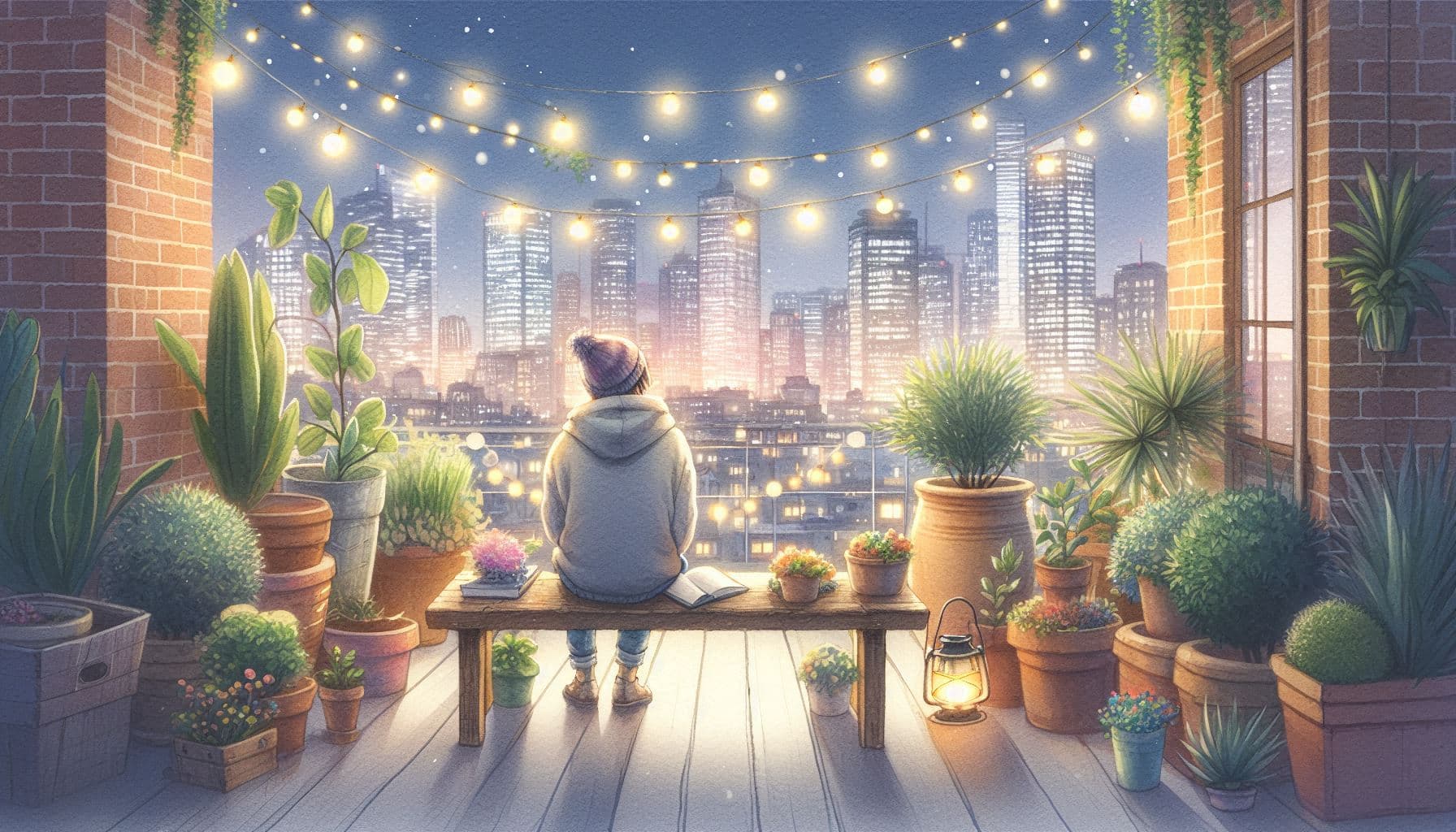 Jardín en la azotea, entre estar sola y estar juntos