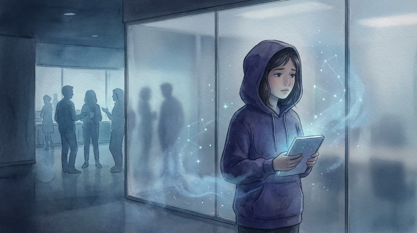 Derrière le mur de verre