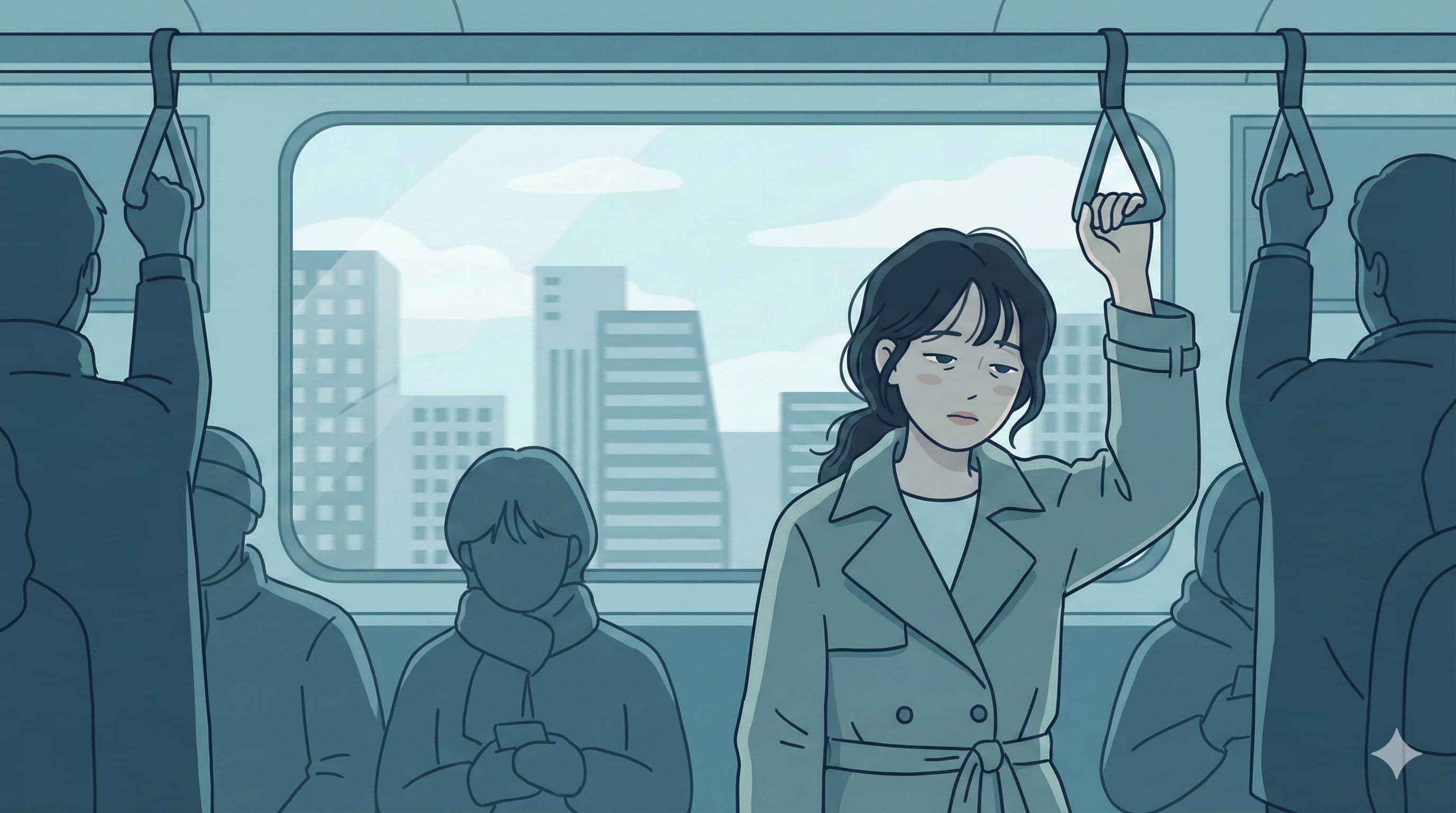 La misma ida al trabajo, una pregunta por dentro